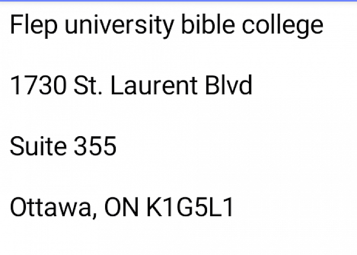 Flepuniversitybiblecollege address