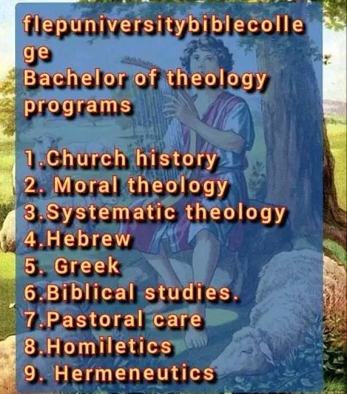 BACHELOR OF THEOLOGY PROGRAM