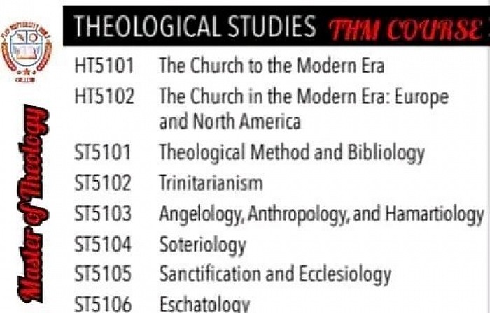 MASTERS OF THEOLOGY PROGRAM